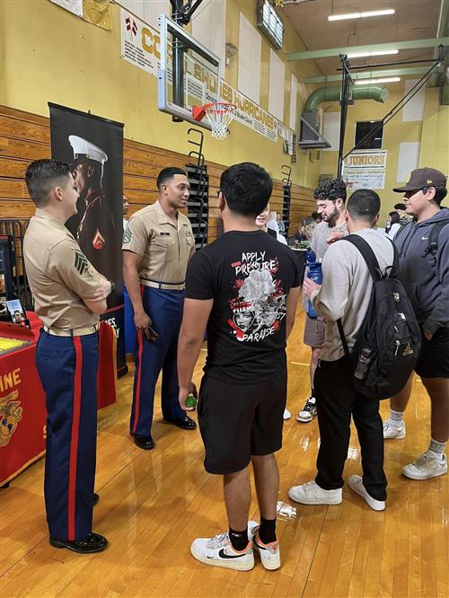 career fair booth